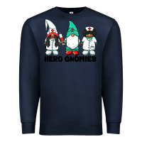 Navy hero gnomies african american nurse gnomies medical gnomies Premium Sweatshirt - BarkalooDesign