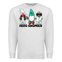 Oatmeal Heather hero gnomies african american nurse gnomies medical gnomies Premium Sweatshirt - BarkalooDesign