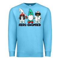 Ocean Blue hero gnomies african american nurse gnomies medical gnomies Premium Sweatshirt - BarkalooDesign