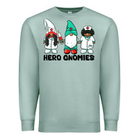 Seafoam hero gnomies african american nurse gnomies medical gnomies Premium Sweatshirt - BarkalooDesign