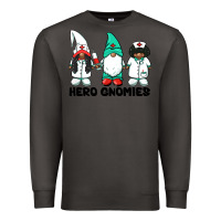 Smoke hero gnomies african american nurse gnomies medical gnomies Premium Sweatshirt - BarkalooDesign