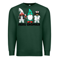 Sports Green hero gnomies african american nurse gnomies medical gnomies Premium Sweatshirt - BarkalooDesign