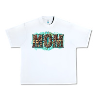 White aztec mom Urban Heavy Tee - Zillion Design Studio