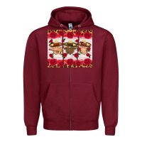 Burgundy mexico gnomes mouse pad Zipper Hoodie - HRA Design Shop