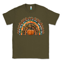 Army Green fall pumpkin rainbow Classic Tee - HRA Design Shop