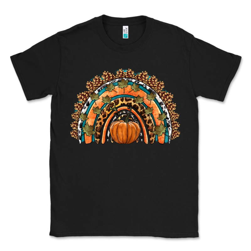 Fall Pumpkin Rainbow Classic Tee by HRA Design Shop | Teevron