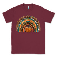 Burgundy fall pumpkin rainbow Classic Tee - HRA Design Shop