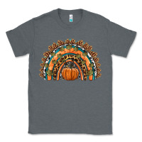 Charcoal Heather fall pumpkin rainbow Classic Tee - HRA Design Shop