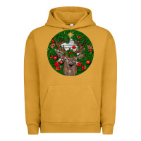 Pigment Peanut Butter deer christmas Urban Hoodie - BundleAndBundleShop