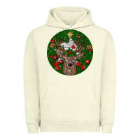Pigment Pistachio deer christmas Urban Hoodie - BundleAndBundleShop