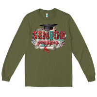 Army Green senior 2023 mom Long Sleeve Tee - Zillion Design Studio