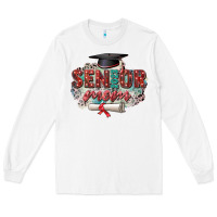 White senior 2023 mom Long Sleeve Tee - Zillion Design Studio
