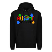 Black ausome teacher Premium Hoodie - MaliasSmallBusiness
