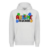 Dove Grey ausome teacher Premium Hoodie - MaliasSmallBusiness