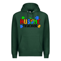 Sports Green ausome teacher Premium Hoodie - MaliasSmallBusiness