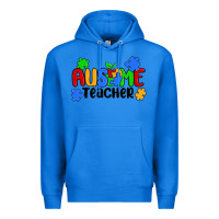 True Royal ausome teacher Premium Hoodie - MaliasSmallBusiness