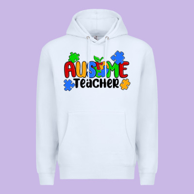 Ausome Teacher Premium Hoodie Designed By Maliassmallbusiness