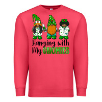Cardinal hanging with my gnomies african american nurse gnomies Premium Sweatshirt - BarkalooDesign
