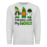 Dove Grey hanging with my gnomies african american nurse gnomies Premium Sweatshirt - BarkalooDesign