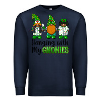 Navy hanging with my gnomies african american nurse gnomies Premium Sweatshirt - BarkalooDesign