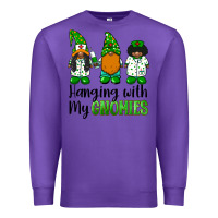 Purple hanging with my gnomies african american nurse gnomies Premium Sweatshirt - BarkalooDesign