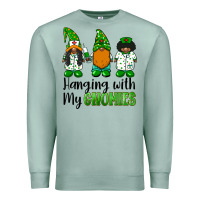 Seafoam hanging with my gnomies african american nurse gnomies Premium Sweatshirt - BarkalooDesign