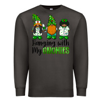 Smoke hanging with my gnomies african american nurse gnomies Premium Sweatshirt - BarkalooDesign