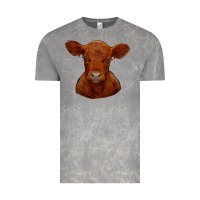 Cloud Rock red angus calf Vintage Tee - RanaPortraitStore