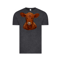Vintage Black red angus calf Vintage Tee - RanaPortraitStore
