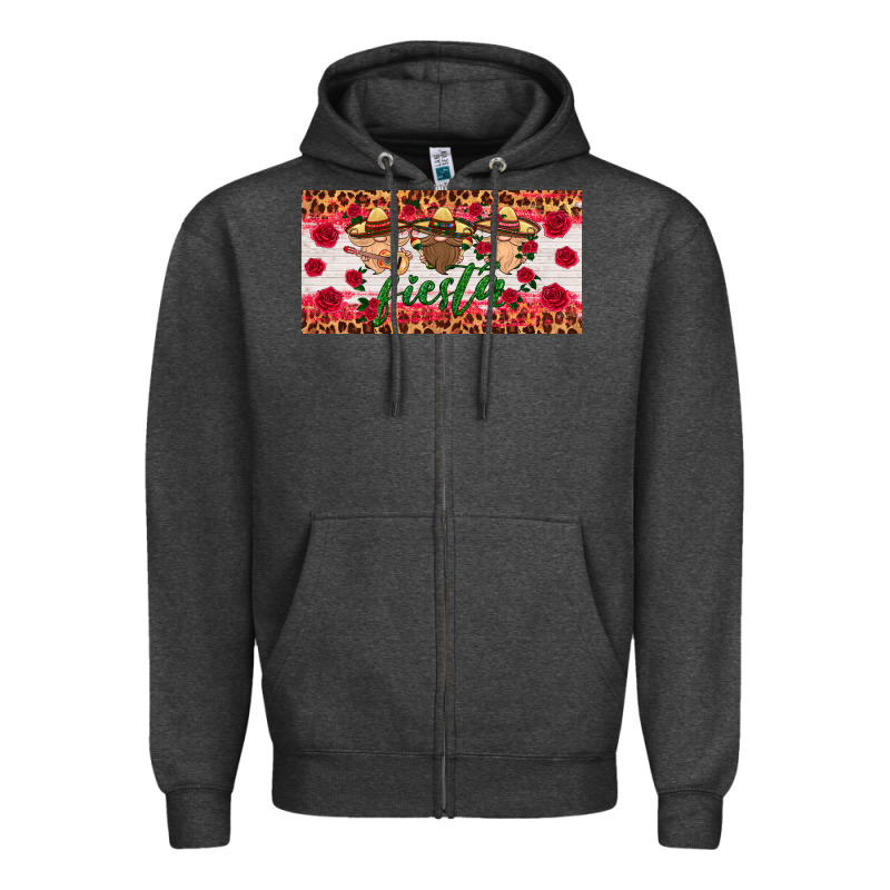 Fiesta Mexico Gnomes License Plate Zipper Hoodie by HRA Design Shop | Teevron