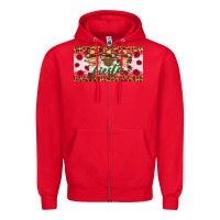 Red fiesta mexico gnomes license plate Zipper Hoodie - HRA Design Shop