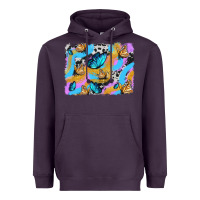 Plum easter butterfly with glitter and cowhide  background Heavyweight Hoodie - Artiststas