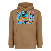 Toasted Coconut easter butterfly with glitter and cowhide  background Heavyweight Hoodie - Artiststas