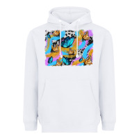 White easter butterfly with glitter and cowhide  background Heavyweight Hoodie - Artiststas