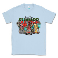 Dusty Blue hello summer Classic Tee - SublimationCraftShop