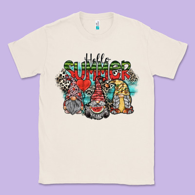 Hello Summer Classic Tee Designed By Sublimationcraftshop