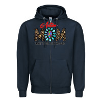 Navy autism Zipper Hoodie - CowhideDigitalArt