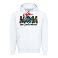 White autism Zipper Hoodie - CowhideDigitalArt