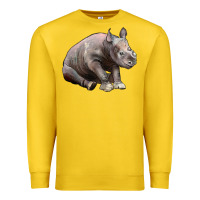 Lemon Baby Rhino Illustrations Premium Sweatshirt - LillyAllenDesigns