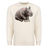 Sandshell Baby Rhino Illustrations Premium Sweatshirt - LillyAllenDesigns
