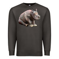 Smoke Baby Rhino Illustrations Premium Sweatshirt - LillyAllenDesigns