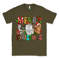 Army Green Merry christmas cats Classic Tee - FaDigitalArtStudio