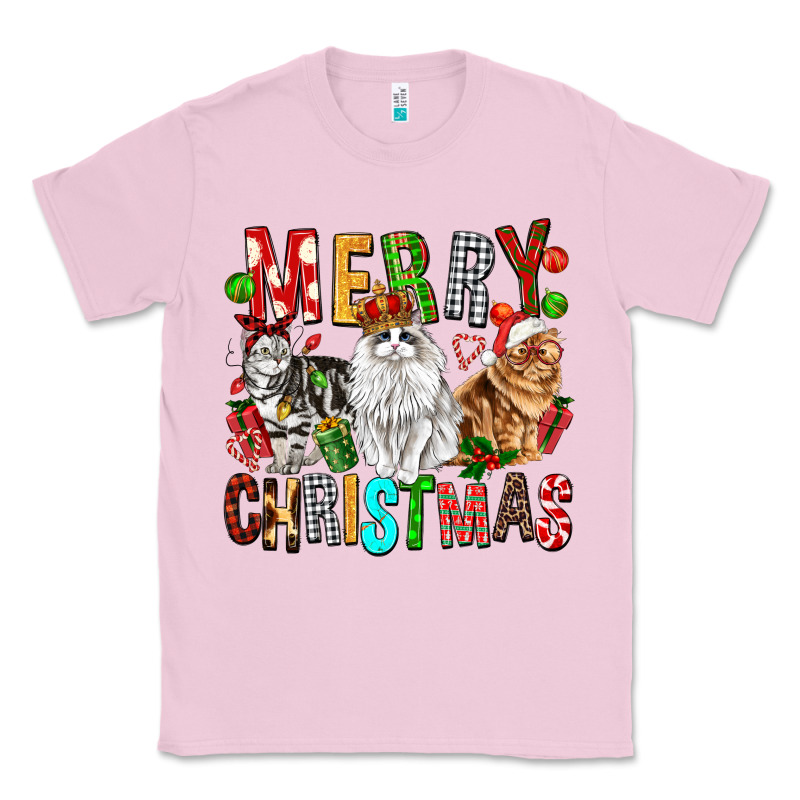 Merry Christmas Cats Classic Tee by FaDigitalArtStudio | Teevron