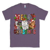 Lavender Merry christmas cats Classic Tee - FaDigitalArtStudio