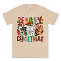 Mushroom Merry christmas cats Classic Tee - FaDigitalArtStudio