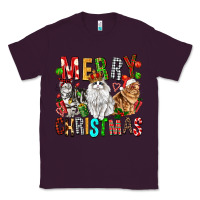 Plum Merry christmas cats Classic Tee - FaDigitalArtStudio