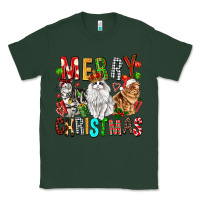 Sports Green Merry christmas cats Classic Tee - FaDigitalArtStudio
