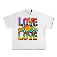 Lunar Rock love is love with hearts Urban Heavy Tee - texasbilliewilder