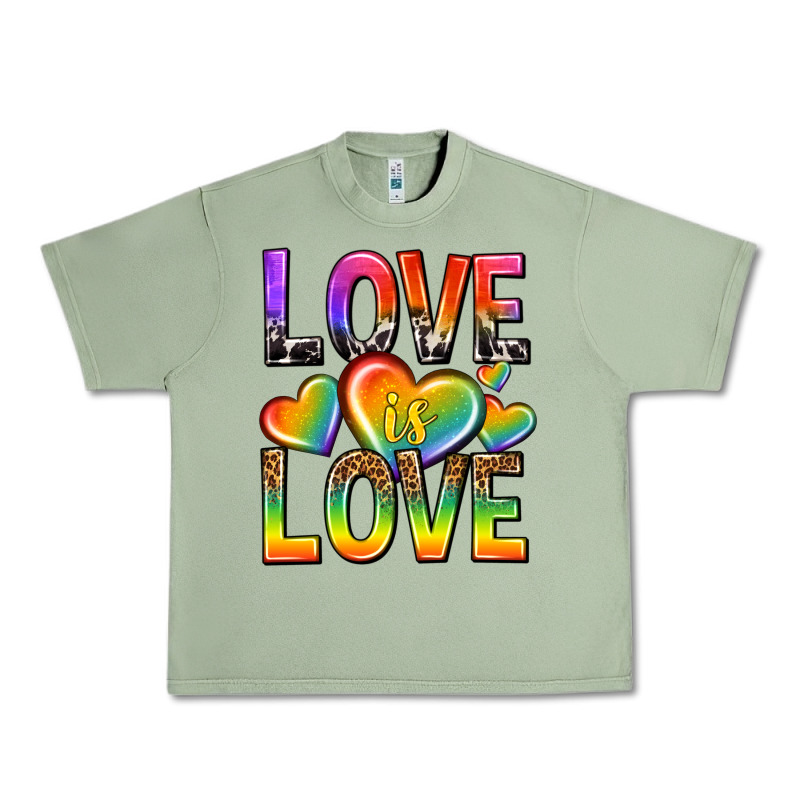 Love Is Love With Hearts Urban Heavy Tee by texasbilliewilder | Teevron