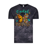 Cloud Black created with a purpose ephesians 2 10 Vintage Tee - RanaPortraitStore